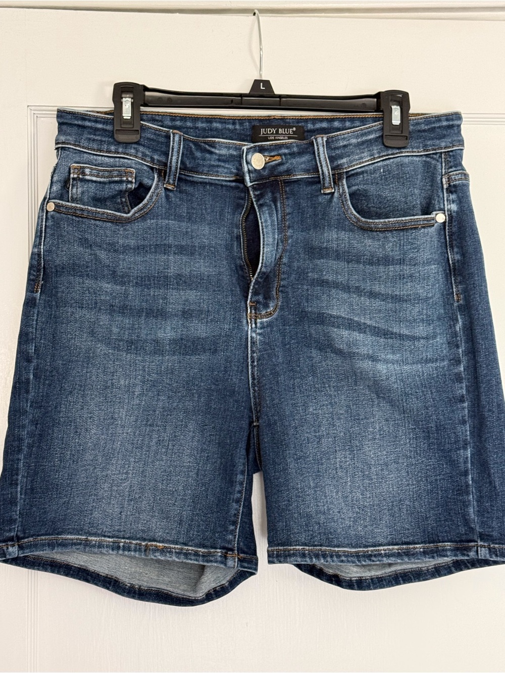 Judy Blue Dark Midwash Stretch Denim Shorts